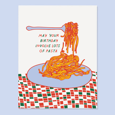 The Good Twin Card Pasta Bday