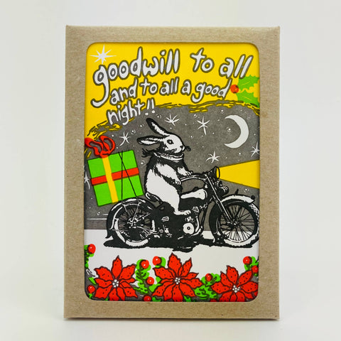 Old School Stationers Card Set Goodwill To All