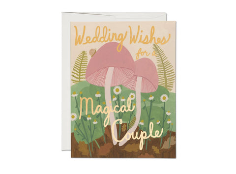 Red Cap Card Magical Couple