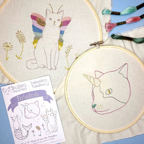 Bee's Knees Fantasticats Embroidery Transfer