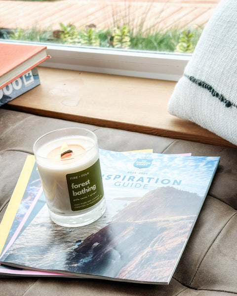 FIRE and FOLK  Forest Bathing Wood Wick Soy Candle