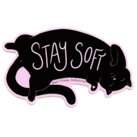 Bee's Knees Sticker Stay Soft Cat