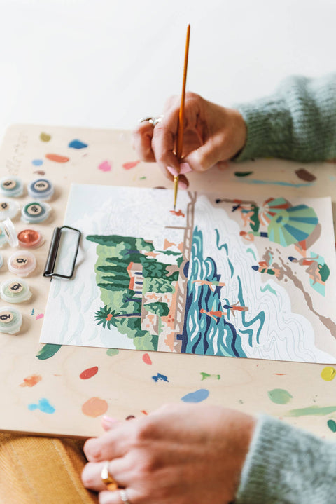 Elle Crée Riviera Romp Paint-by-Number Kit