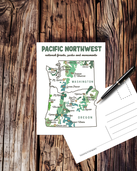 Wander Free and Queer Postcard Pacific Northwest Adventure