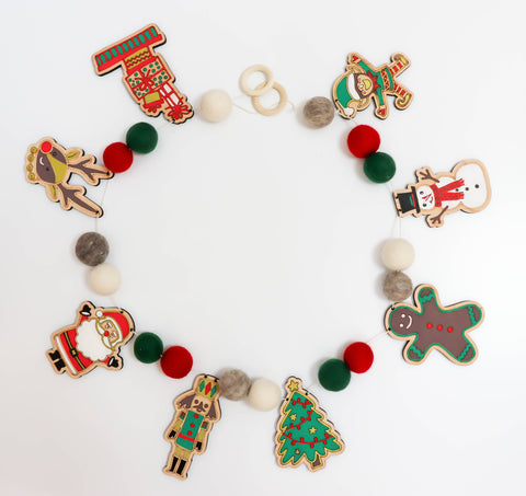 The Woodsy Craft Co. Holiday Craft Kit Christmas Spirit Garland