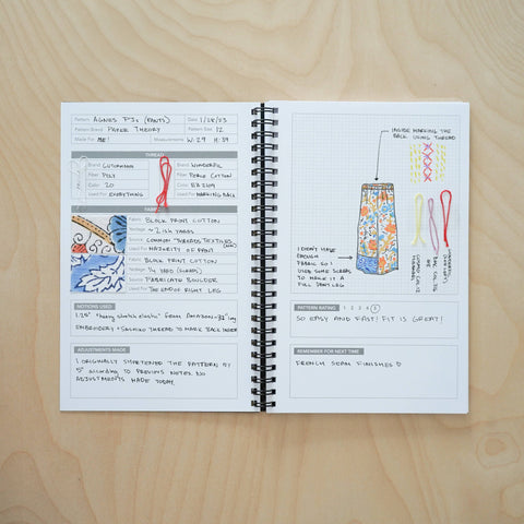 Kohamche Black & White Sewing Journal