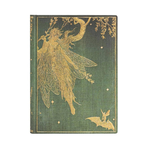 Paperblanks Journal Olive Fairy Midi Lined Hardcover Journal, 144pg, 120GSM