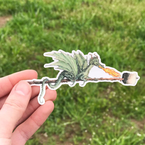 Lizzy Gass Sticker S'mores Dragon