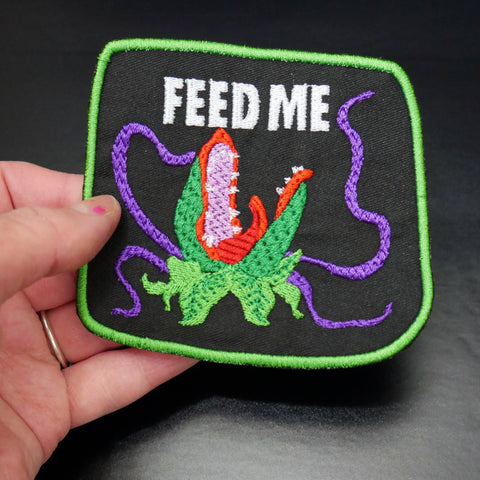 Junkyard Witch Iron On Patch Feed Me Seymour Audrey 2