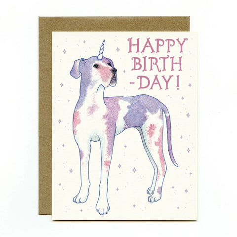 Bee's Knees Great Dane Bday Card