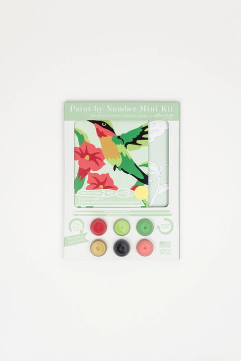 Elle Cree MINI Hummingbird Paint-By-Numbers Kit