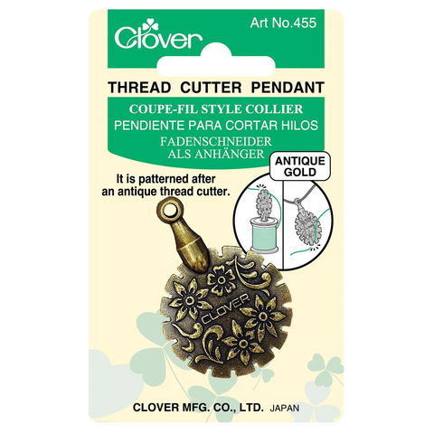 Clover Yarn Thread Cutter Pendant