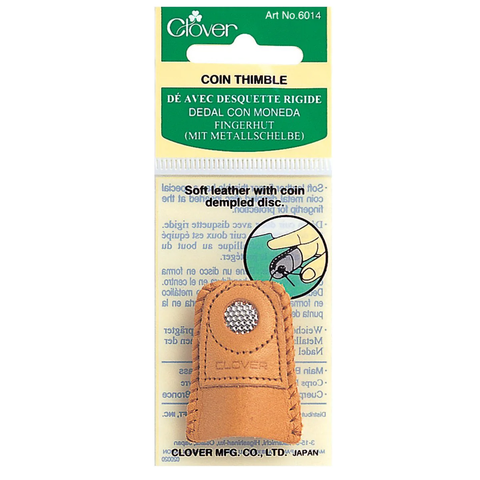 Clover Leather Coin Thimble (MED)