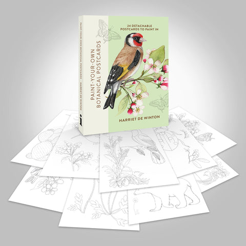 Paint-Your-Own Botanical Postcards: 24 Detachable Postcards to Paint in