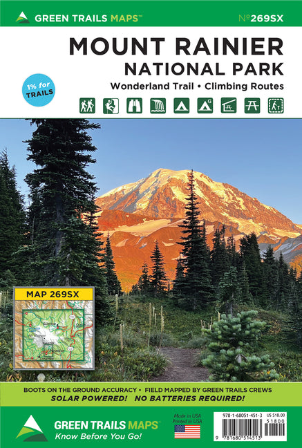 Mount Rainier Wonderland Climbing, Wa No. 269sx