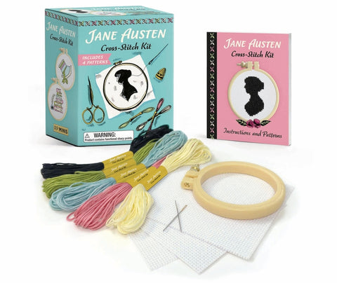 Jane Austen Cross-Stitch Kit: Includes 4 Patterns - Ingram