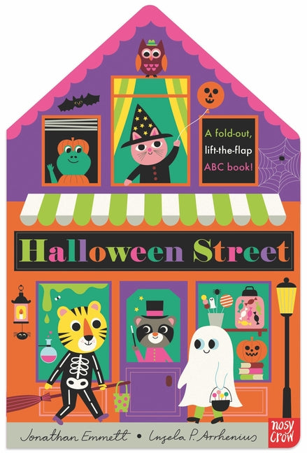 Halloween Street: A Fold-Out, Lift-The-Flap ABC Book!