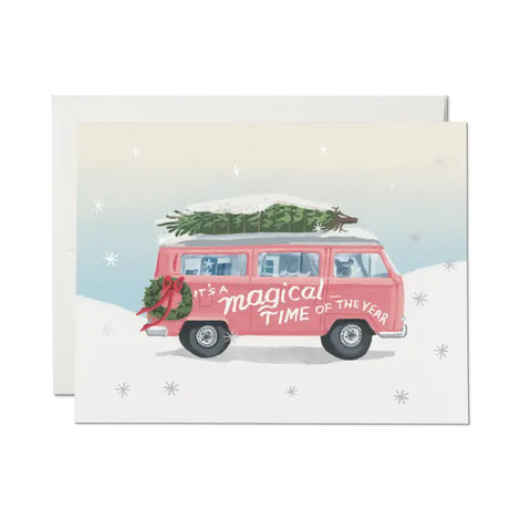Red Cap Card Magical Time of Year