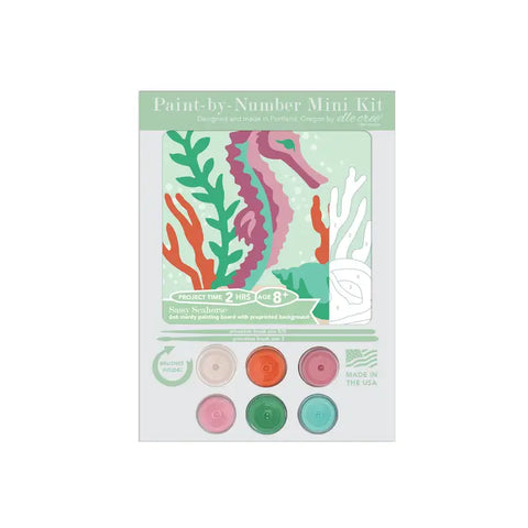 Elle Cree MINI Sassy Seahorse PBN Kit