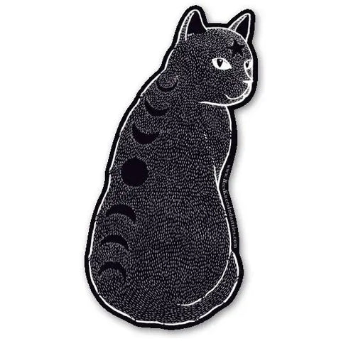 Bee's Knees Moon Phase Cat Vinyl Sticker