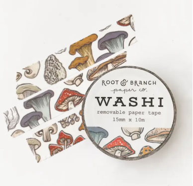 Root & Branch Mushroom Washi Tape