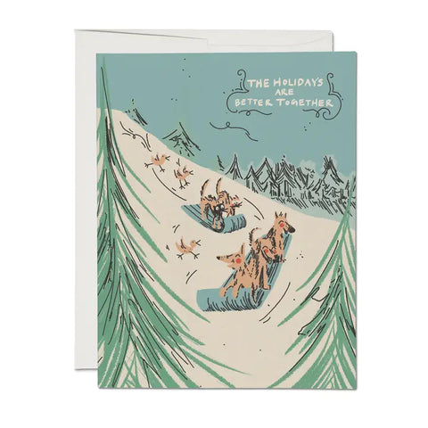 Red Cap Card Sled Dogs (Better Together)