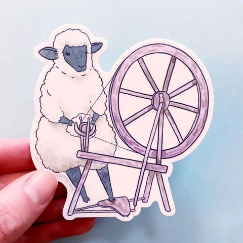 Bee's Knees Spinning Sheep Sticker