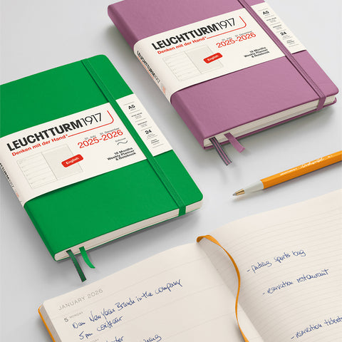 Leuchtturm Weekly Planner & Notebook 18 Months 2025-2026